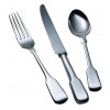 Silver Plated Plain Fiddle Cutlery